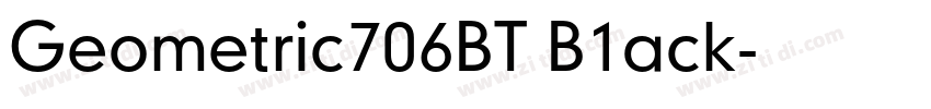 Geometric706BT B1ack字体转换